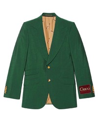 Blazer verde di Gucci