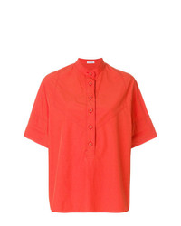 Blusa abbottonata arancione di Tomas Maier