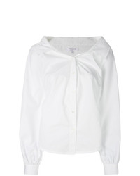 Blusa abbottonata bianca di Frame Denim