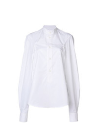 Blusa abbottonata bianca di Hed Mayner