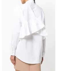 Blusa abbottonata bianca di MSGM