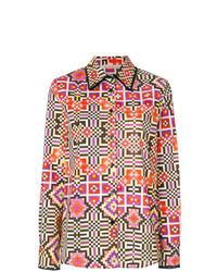 Blusa abbottonata multicolore di Miahatami