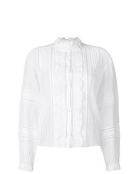 Blusa abbottonata ricamata bianca di Isabel Marant Etoile