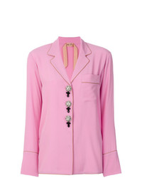 Blusa abbottonata rosa di N°21