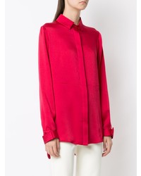 Blusa abbottonata rossa di Gloria Coelho