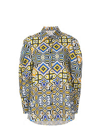 Blusa abbottonata stampata multicolore di Miahatami