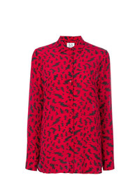 Blusa abbottonata stampata rossa di Zoe Karssen