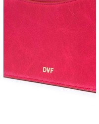 Borsa a mano in pelle fucsia di Dvf Diane Von Furstenberg