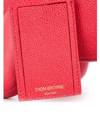 Borsa a mano in pelle rossa di Thom Browne