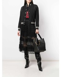 Borsa a secchiello in pelle nera di Givenchy
