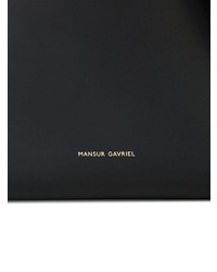 Borsa a secchiello in pelle nera di Mansur Gavriel