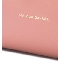 Borsa a secchiello in pelle rosa di Mansur Gavriel