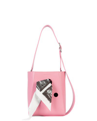 Borsa a secchiello in pelle stampata rosa di Calvin Klein 205W39nyc