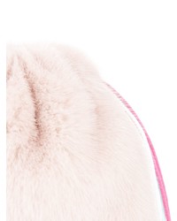 Borsa a tracolla di pelliccia rosa di Simonetta Ravizza