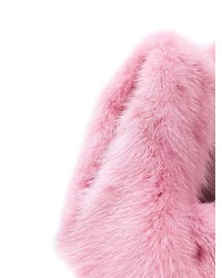 Borsa a tracolla di pelliccia rosa di Simonetta Ravizza
