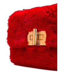 Borsa a tracolla di pelliccia rossa di Tom Ford