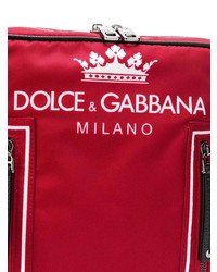 Borsa a tracolla di tela rossa di Dolce & Gabbana