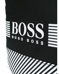Borsa a tracolla di tela stampata nera di BOSS HUGO BOSS