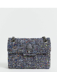 Borsa a tracolla di tweed multicolore di Kurt Geiger London