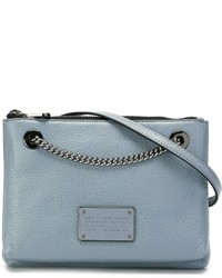 Borsa a tracolla in pelle azzurra di Marc by Marc Jacobs