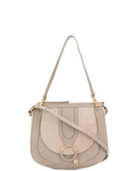 Borsa a tracolla in pelle beige di See by Chloe