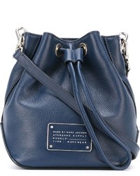Borsa a tracolla in pelle blu di Marc by Marc Jacobs