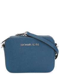 Borsa a tracolla in pelle blu di MICHAEL Michael Kors