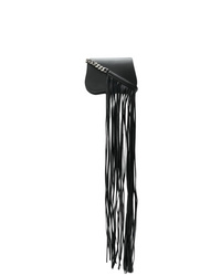 Borsa a tracolla in pelle con frange nera di Calvin Klein 205W39nyc