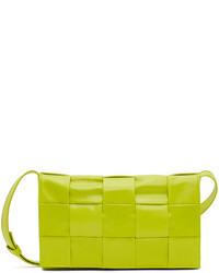 Borsa a tracolla in pelle lime