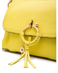Borsa a tracolla in pelle lime di See by Chloe
