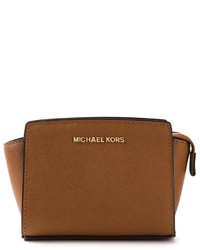 Borsa a tracolla in pelle marrone di MICHAEL Michael Kors