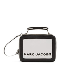 Borsa a tracolla in pelle nera e bianca di Marc Jacobs