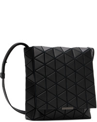 Borsa a tracolla in pelle nera di Bao Bao Issey Miyake