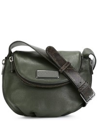 Borsa a tracolla in pelle verde oliva di Marc by Marc Jacobs