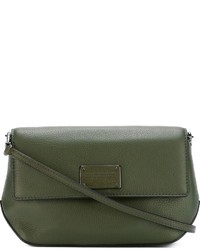 Borsa a tracolla in pelle verde scuro di Marc by Marc Jacobs