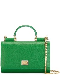 Borsa a tracolla in pelle verde di Dolce & Gabbana