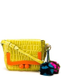 Borsa in pelle lime di House of Holland