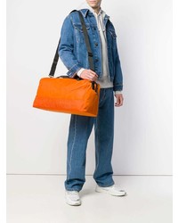 Borsa per lo sport di tela arancione di Calvin Klein