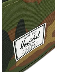 Borsa per lo sport di tela mimetica verde oliva di Herschel Supply Co.