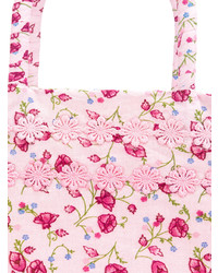 Borsa shopping a fiori rosa di Faliero Sarti