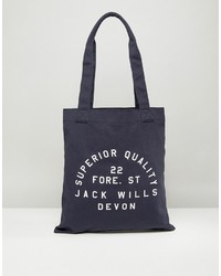 Borsa shopping blu scuro di Jack Wills