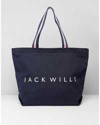 Borsa shopping blu scuro di Jack Wills