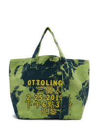 Borsa shopping di tela mimetica verde oliva di Ottolinger