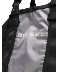 Borsa shopping di tela nera di Diesel