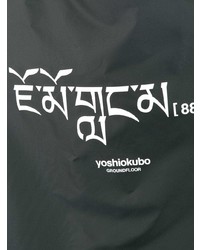 Borsa shopping di tela nera di Yoshiokubo