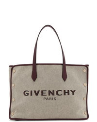 Borsa shopping di tela stampata beige di Givenchy