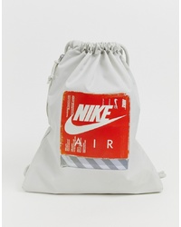 Borsa shopping di tela stampata grigia di Nike