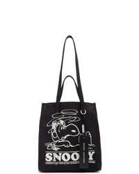 Borsa shopping di tela stampata nera e bianca di Marc Jacobs