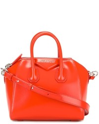 Borsa shopping in pelle arancione di Givenchy