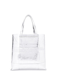 Borsa shopping in pelle argento di Calvin Klein 205W39nyc